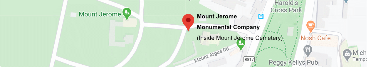 Mount Jerome Monumentals Company located inside Mount Jerome Cemetery